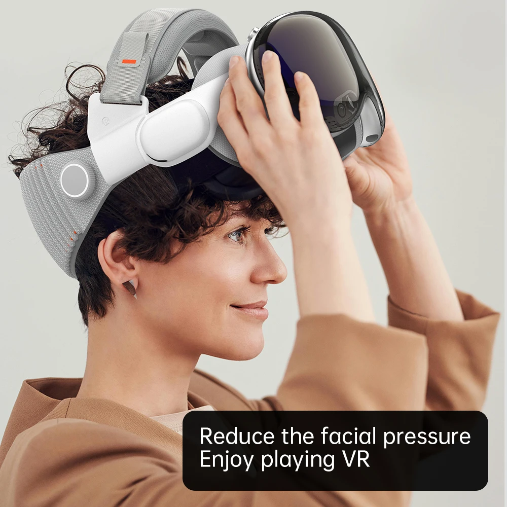 Фото Для повязок на голову Vision Pro, удобный регулируемый ремешок на голову, уменьшает распределение давления на голову, декомпрессионная повязка на голову, аксессуары №2