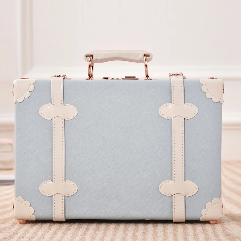 Unisex Fashion Luxury Travel Kawaii Casual Vintage Suitcase Sweet Elegant Print with Lock Zipper Cosmetic Case 2022 New Trend