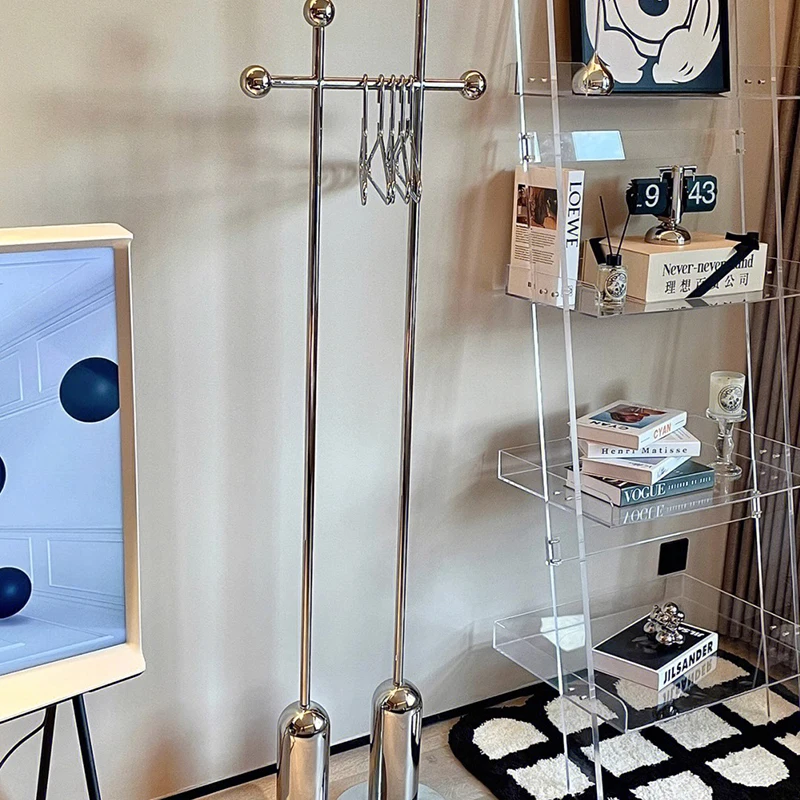 Акриловый дизайн открытого книжного шкафа эстетический узкий скандинавский