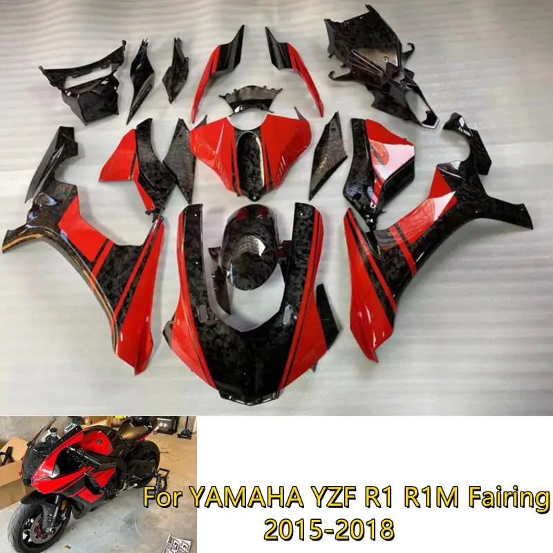 

Motorcycle Fairing Set Body Kit Plastic For Yamaha YZF R1 YZFR1 YZF-R1 R1M 2015-2018 Accessories Injection Bodywork orange red