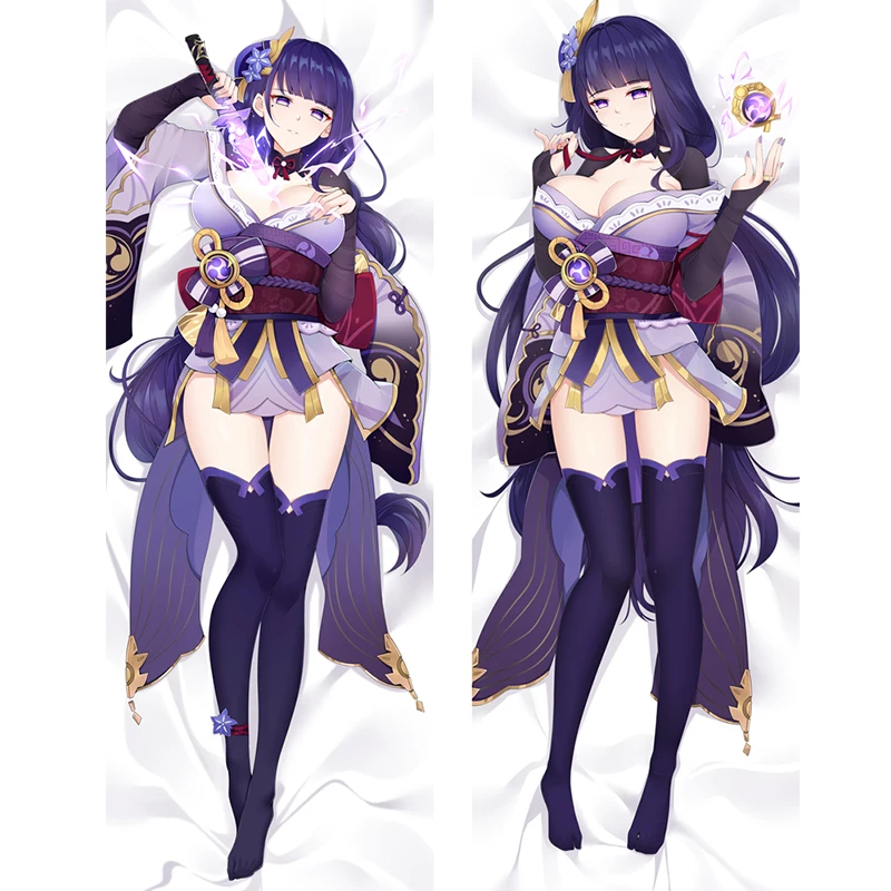 

Sexy Baal Hugging Body Pillowcase Genshin Impact Inazuma City Raden Shogun Dakiamkura Pillow Case Purple Cushion Cover Gifts
