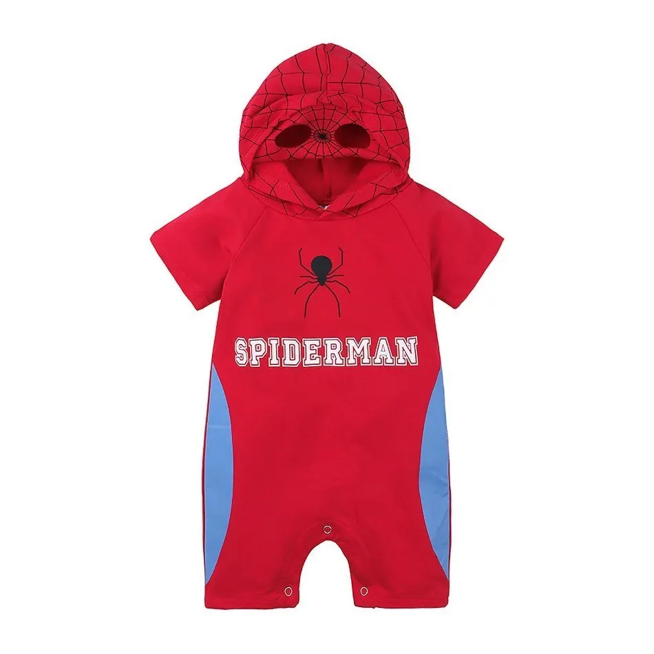 0-2 Years Baby Romper Costume Anime Cartoon Kids Jumpsuit Toddler Summer Short-Sleeved Romper Newborn Baby Boys Clothes