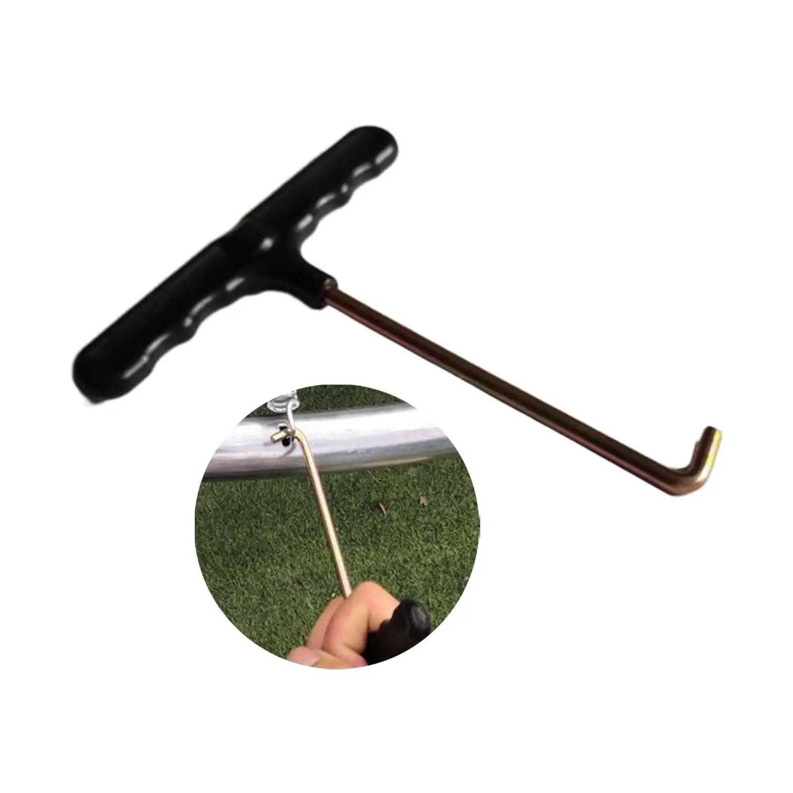 Инструмент для вытягивания пружины батута съемник пружин садового/двора бытовой