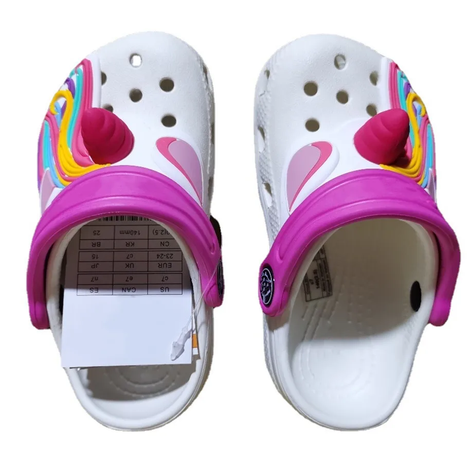 

Baby Children Croc Shoes Summer Clogs 3D Unicorn Beach Sandals Kids Garden Boys Girls Non Slip Indoor Outdoor Toddler Slippers
