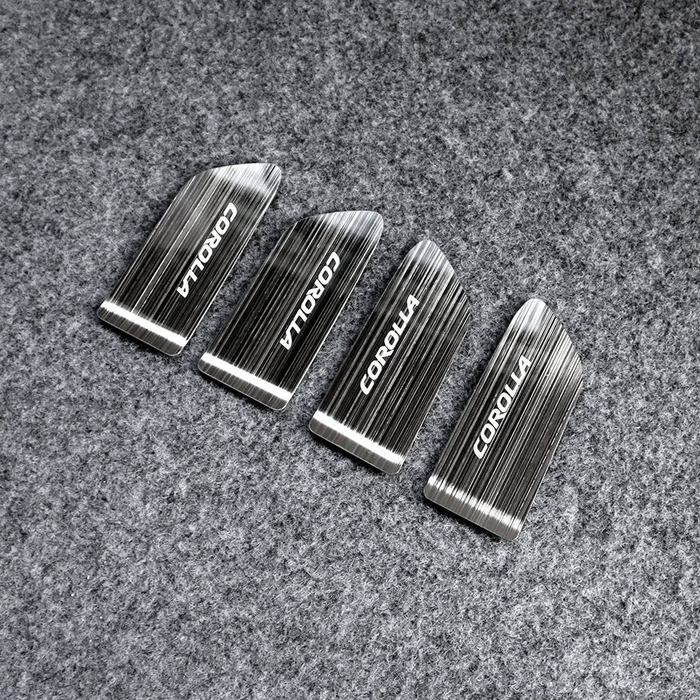 

Аксессуары для Toyota Corolla E210 2019-2024, металлические наклейки на внутреннюю дверную ручку с защитой от царапин