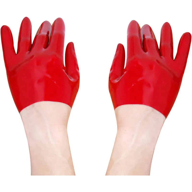 

Красные мини сексуальные короткие латексные перчатки на запястье резиновые варежки