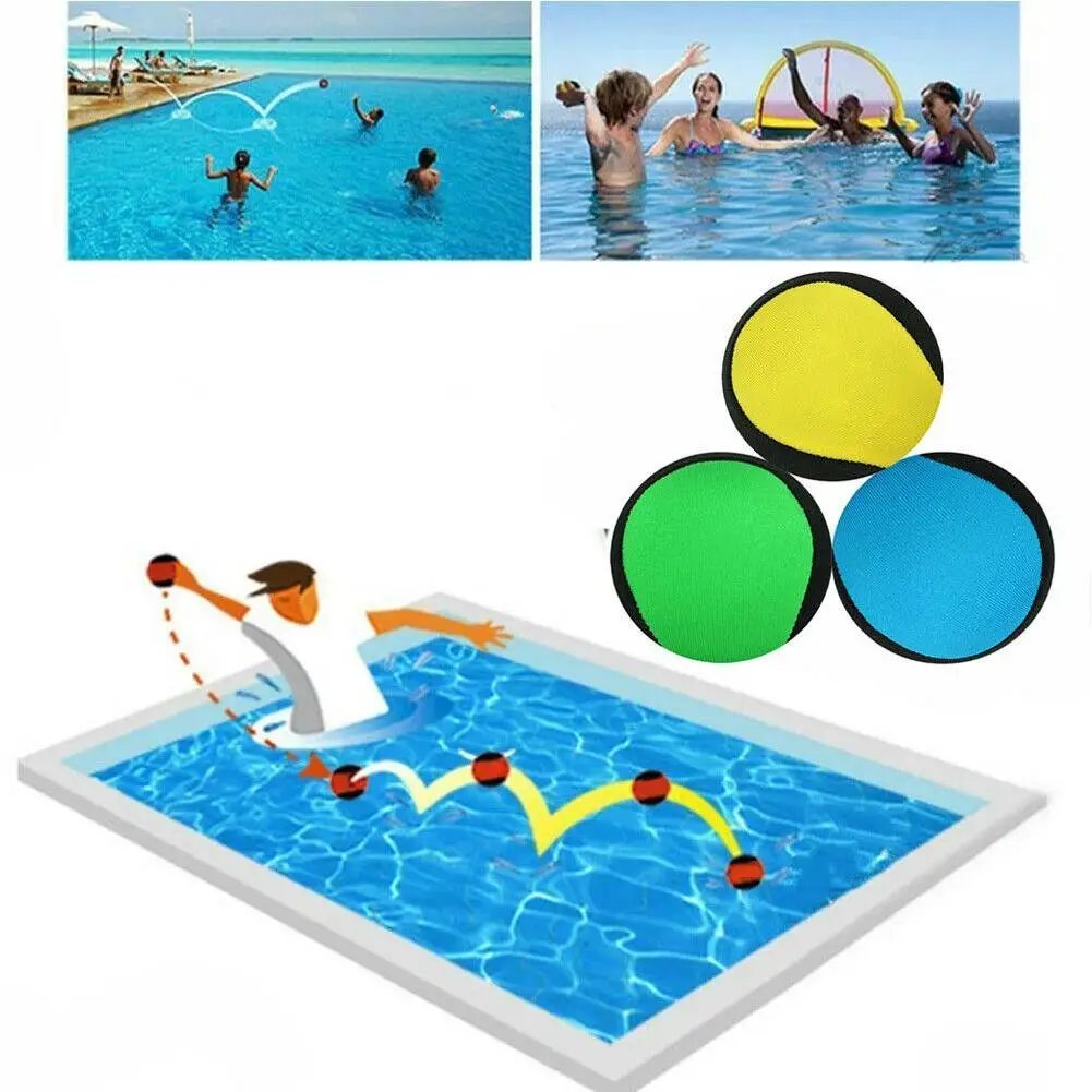 

5.5cm TPR Water Bouncing Ball Pool Play Beach Balls Skips On Water Game Sports Toy Outdoor Ocean Pool Beach Sports Toys Balls