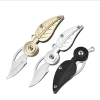 stainless steel unboxing mini knife sharp portable folding small blade edc keychain hanging outdoor camping knife multi tools