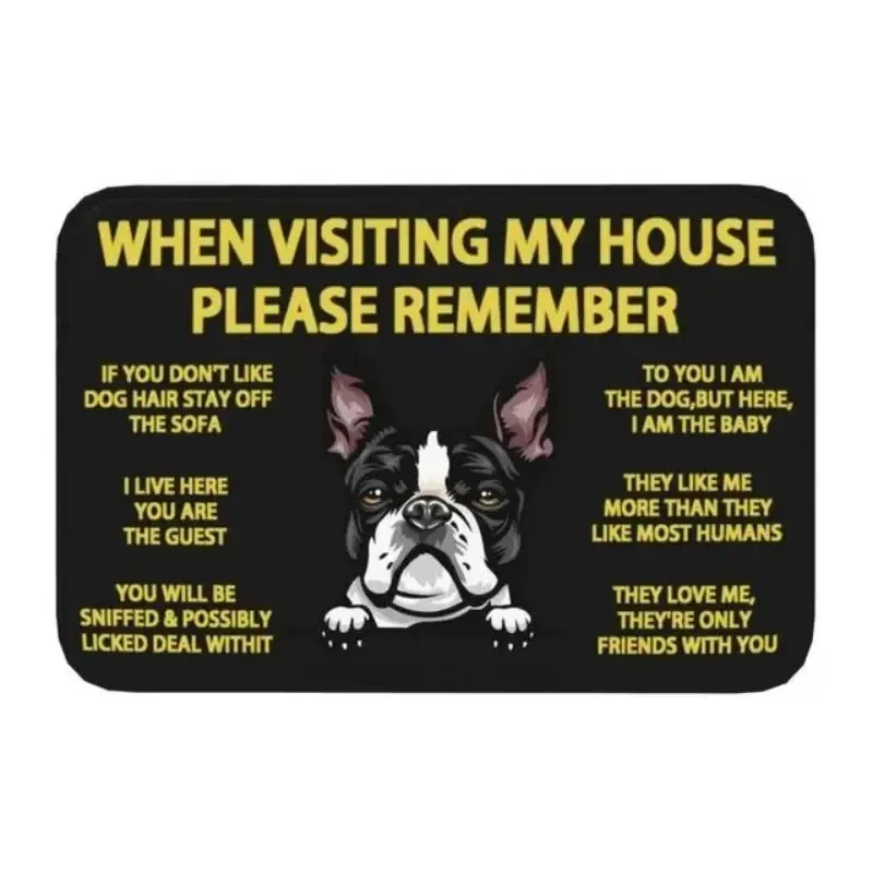 Милый коврик с принтом собаки забавные дверные коврики надписью домашние