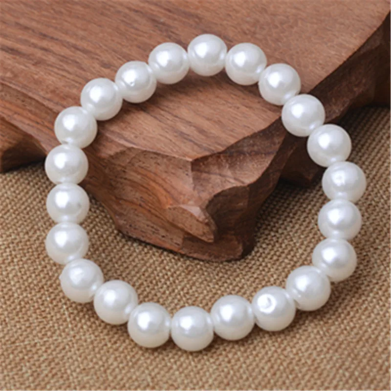 Браслет из искусственного жемчуга женский маленький браслет с жемчугом прочные