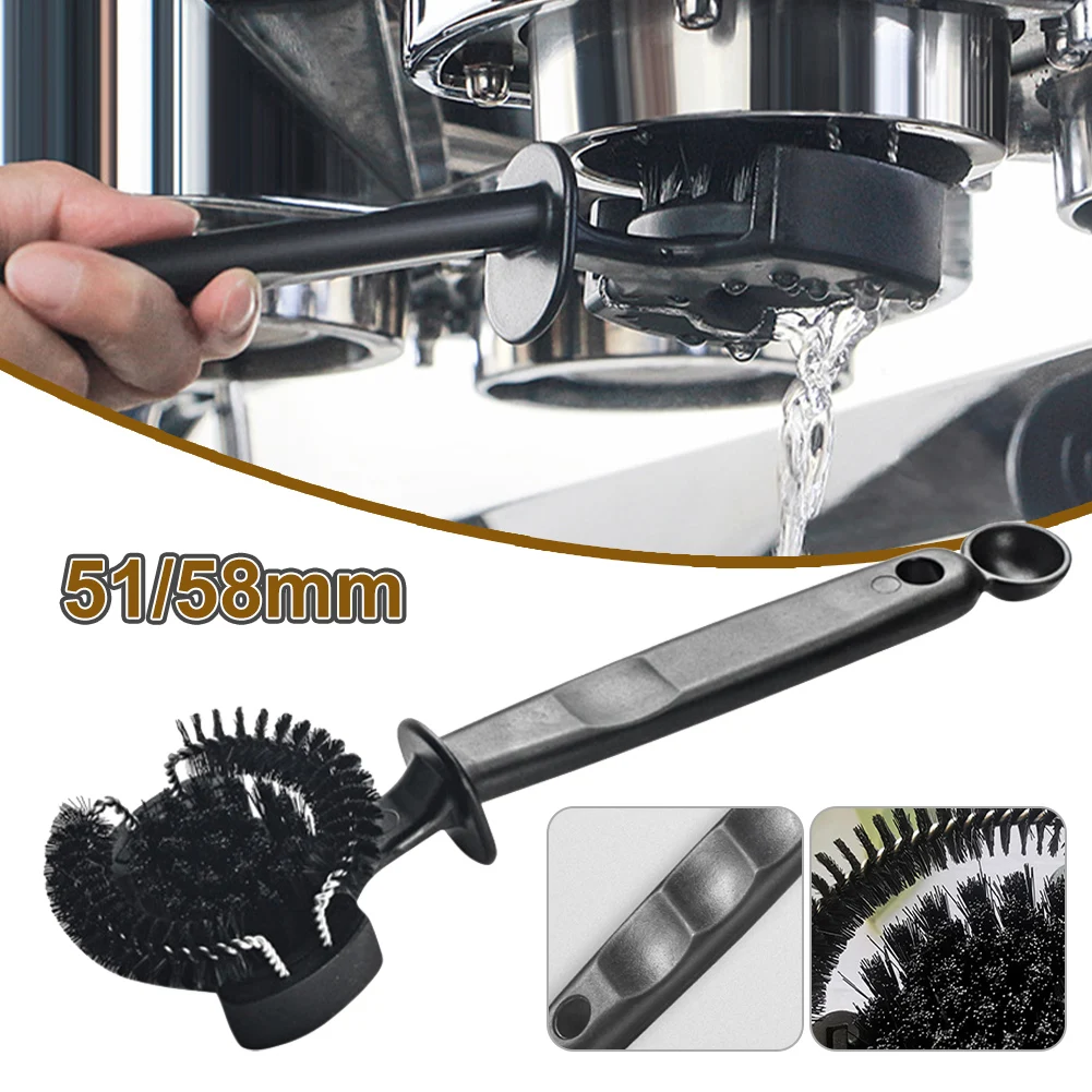 

51/58mm Espresso Coffee Machine Cleaning Brush Detachable Brush Head Coffee Grinder Cleaning Tool Barista Coffee Tools