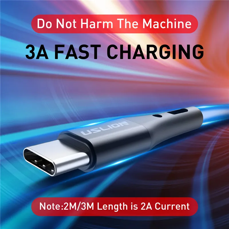 

3m Type C Cable For Xiaomi Redmi Fast Charge Phone Charging Wire USB C Cable For Samsung S9 S8 S10 Type C 3A Charger