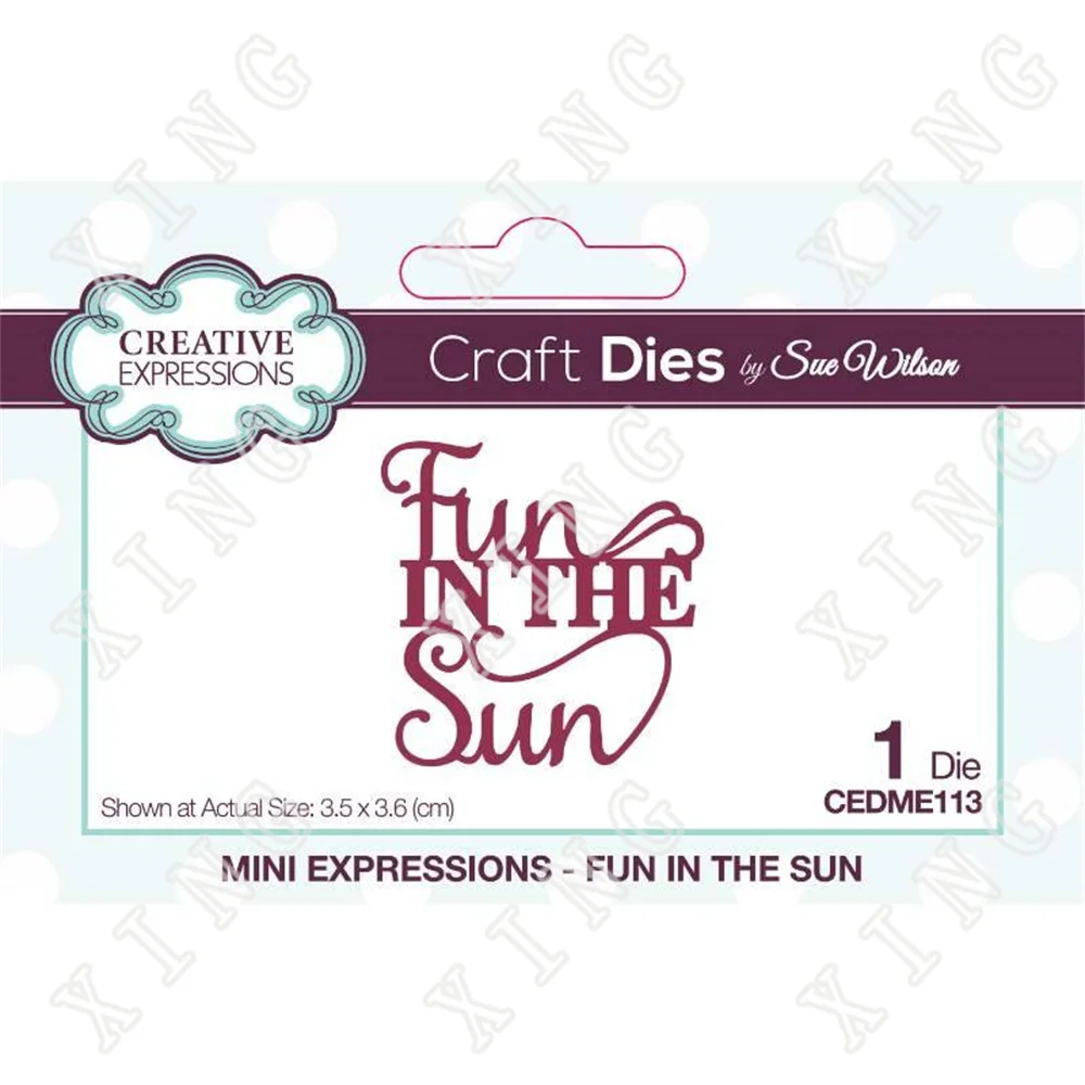 

Fun in the Sun Metal Cutting Dies Scrapbook Diary Decoration Embossing Template Diy Greeting Card Handmade 2022 New Arrival