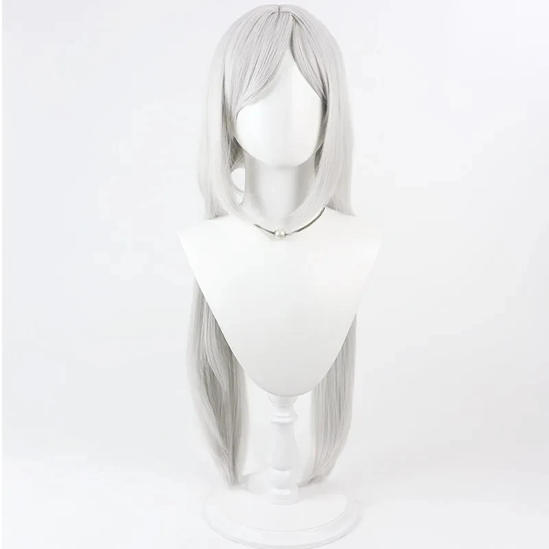 Фото ER1KGame Drag on Dragoon 3 ZeroCosplay Серебристо-белый парик с длинными волосами для Хэллоуина и ролевых игр + бесплатная шапочка 5H[ №5
