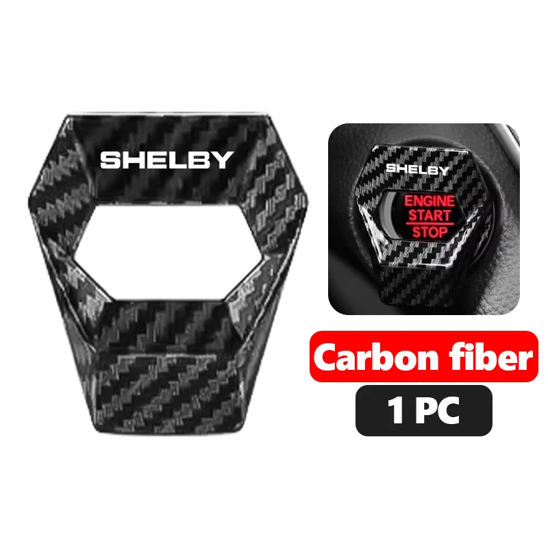 

Автомобильный двигатель, кнопка запуска и остановки, крышка переключателя, аксессуары для интерьера для Mustang Mach-E Fiesta Kuga Edge Mondeo Shelby