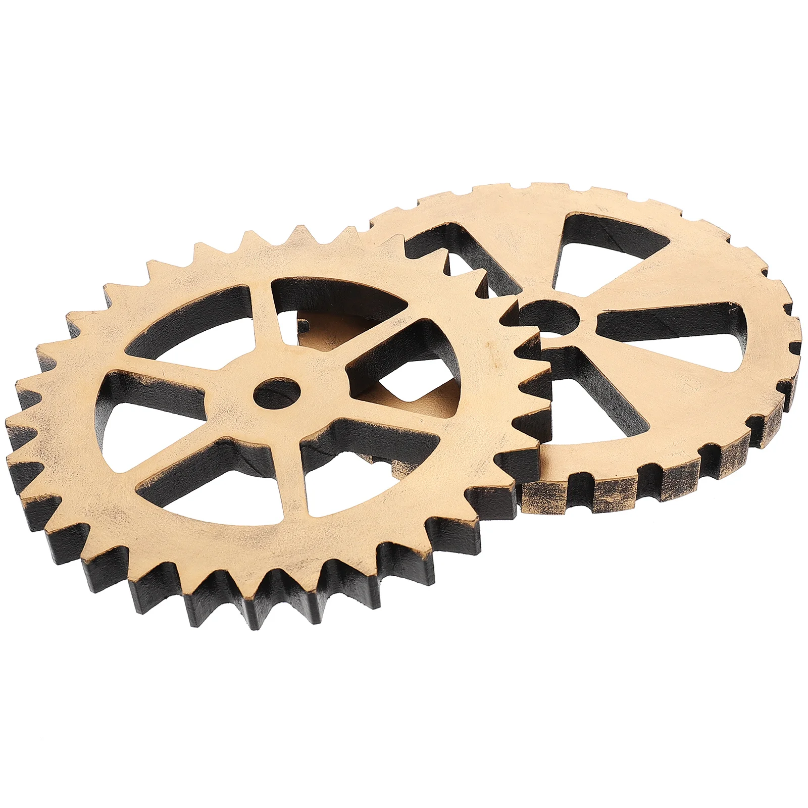 

Wall Gear Decor Industrialsteampunk Wooden Vintageornament Gears Wheel Retro Craftsdecortion Decorations Bar Decoration