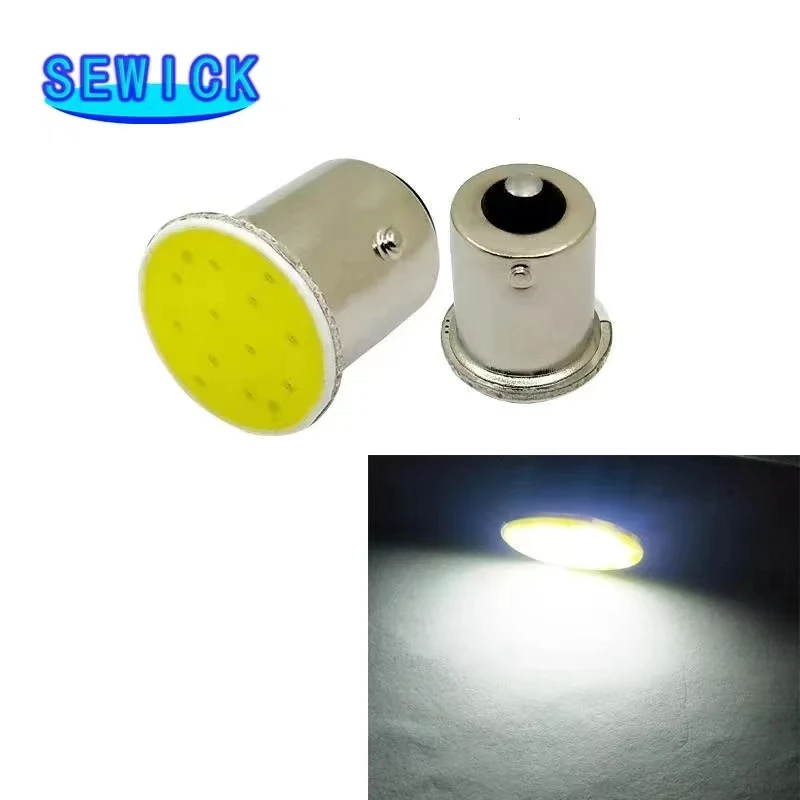 100 Упаковок P21W 1157 BAY15D 1156 Ba15S Светодиодный Автомобильный Сигнальный Фонарь COB Супер