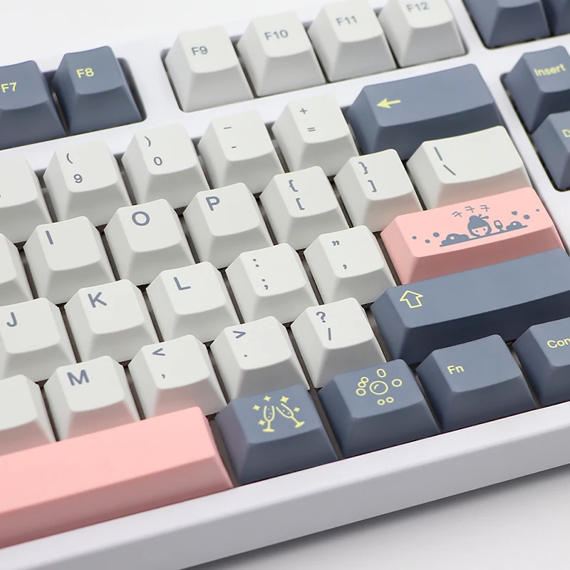 Фото 135 клавиш GMK Momo Yume, набор колпачков для клавиш Cherry Profile PBT, сублимационная краска для Cherry MX Switch, механическая клавиатура №4