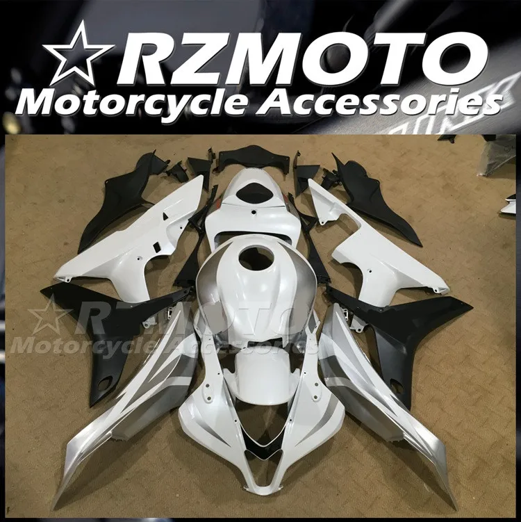 

Новый комплект обтекателей под давлением из АБС-пластика подходит для HONDA CBR600RR F5 2007 2008 07 08 комплект обтекателей белого и серебристого цвета