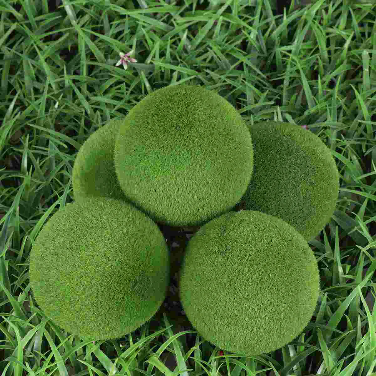 

Mossballs Artificial Green Decorativeornament Fake Flower Fauxrocks Stones Globes Hanging Aquarium Diy Decor Wreath Wedding