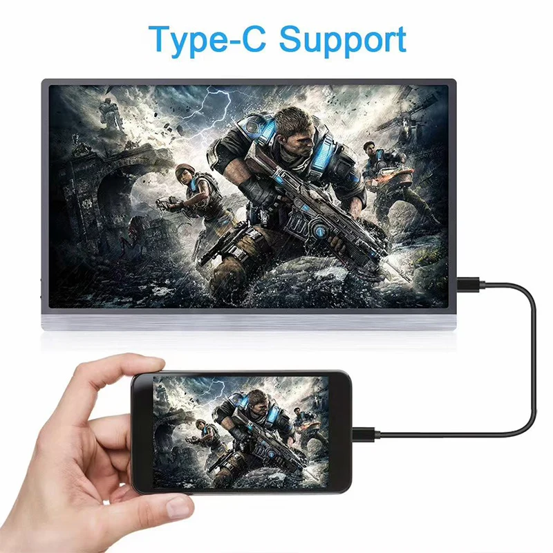 

1080P 5,5-дюймовый full HD NFC Беспроводной портативный монитор с HD MI TYPE-C