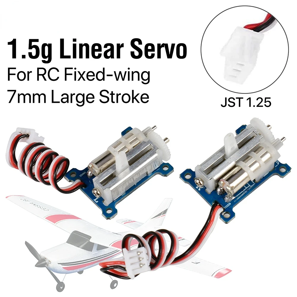 

GS-1502 Micro Linear Servo JST Plug 1.5g/ 80g-cm Steering Gear 3.7-5V for RC Airplane Fixed-wing