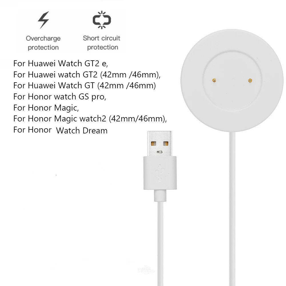 USB Charger for Huawei Watch GT GT2e GT2 42mm 46mm Honor Magic 1/2 GS Pro Portable Charging Cable Fast Charging Dock Station