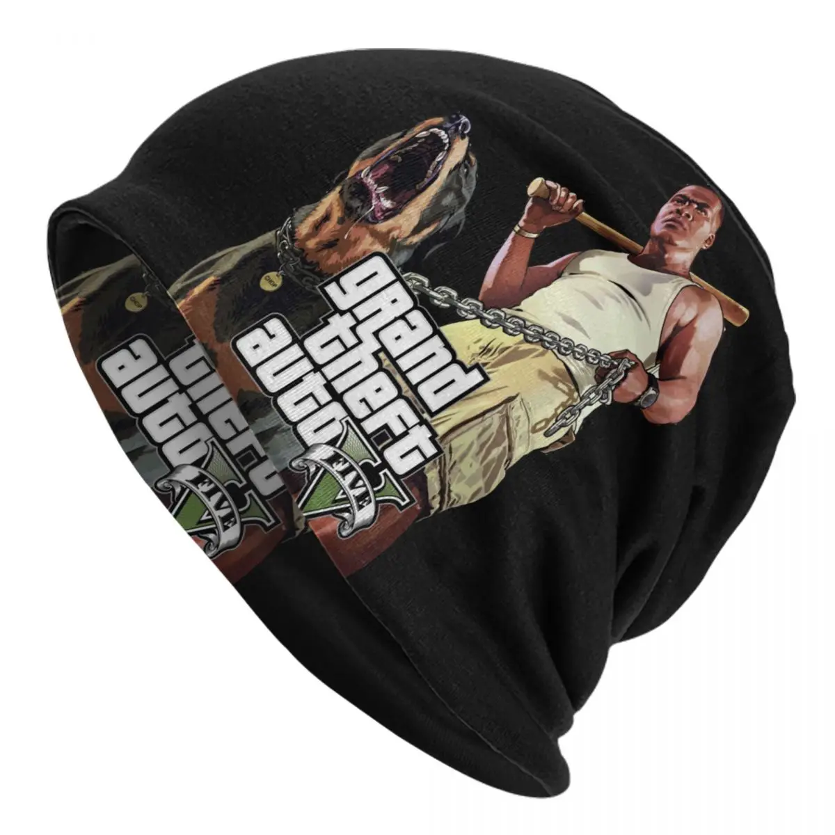 

Grand Theft Auto Skullies Beanies Caps For Men Women Unisex Streetwear Winter Warm Knit Hat Adult GTA Adventure Game Bonnet Hats