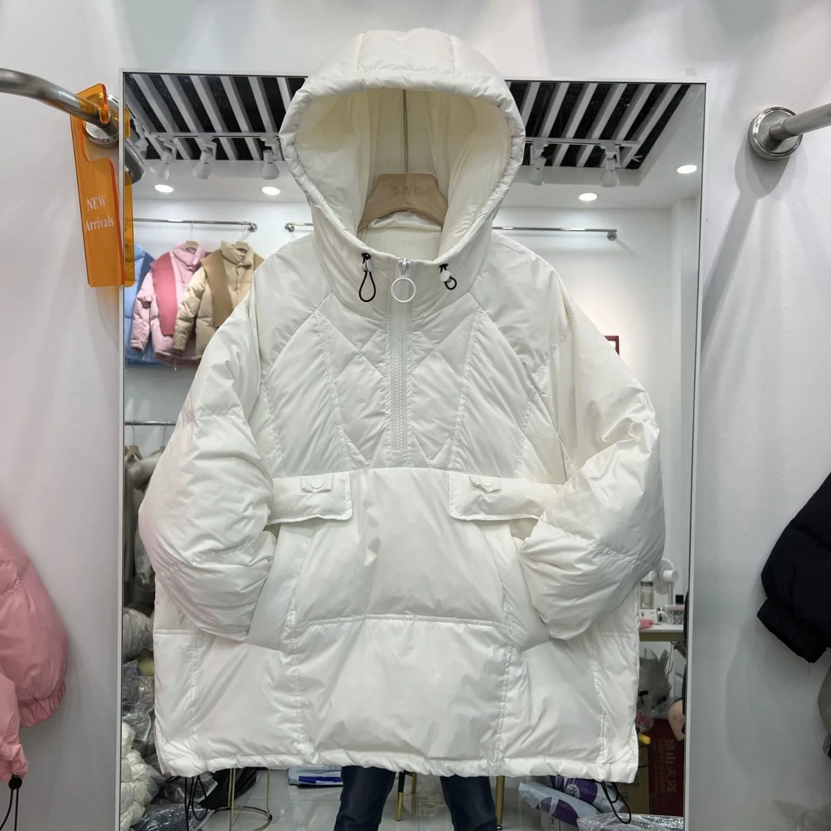 New Oversized Women Jackets Winter Coat Warm Korean Fashion Cotton-padded Jacket Long Sleeve Top Sweatshirt Hoodie