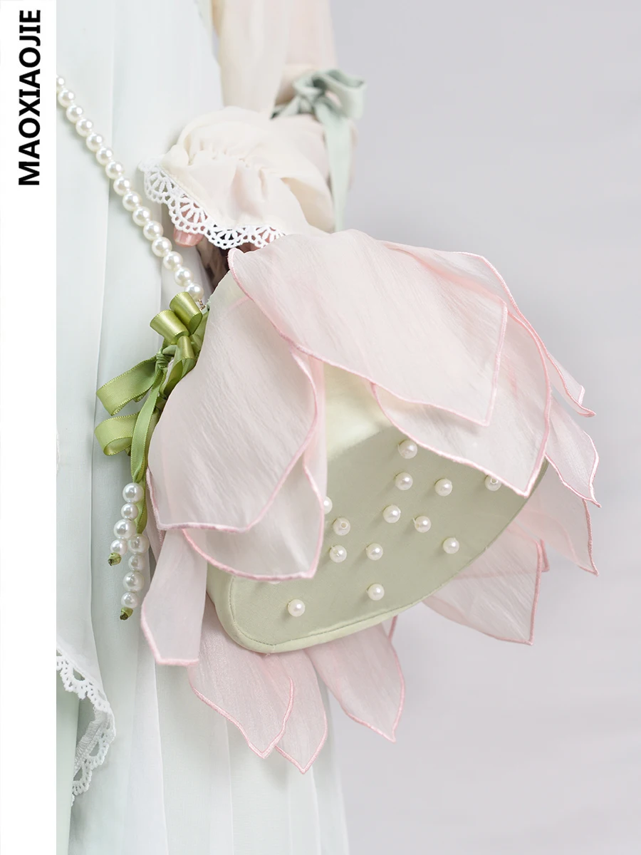 

Женская сумка через плечо Lotus 2023, Оригинальная летняя сумка Hanfu, аксессуары в старинном стиле, женская сумка