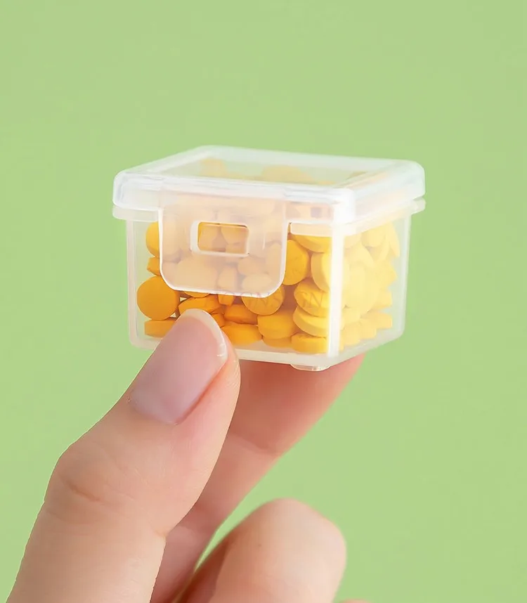 2 шт. коробка для лекарств портативная маленькая мини-коробка хранения таблеток