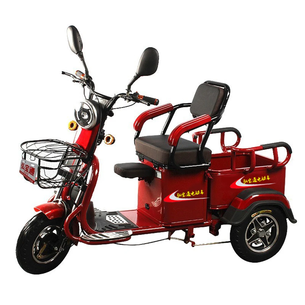 

48V Electro-tricycle Lithium Battery Long Range Vacuum Tire Strong Power One Click Start Three Speed Regulation