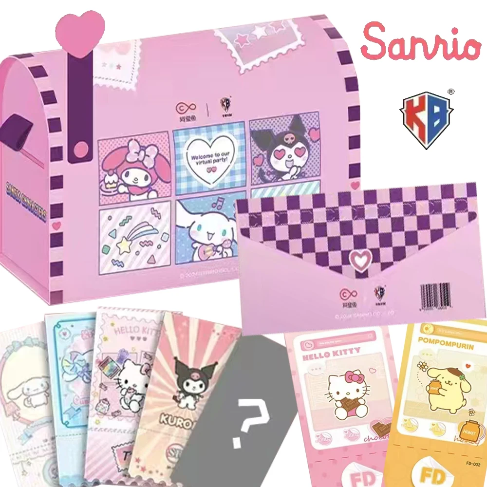 KABAO Sanrio Ticket Stub Коллекционные карты Kuromi Hello Kitty My Melody Милые персонажи аниме SSR CR GR