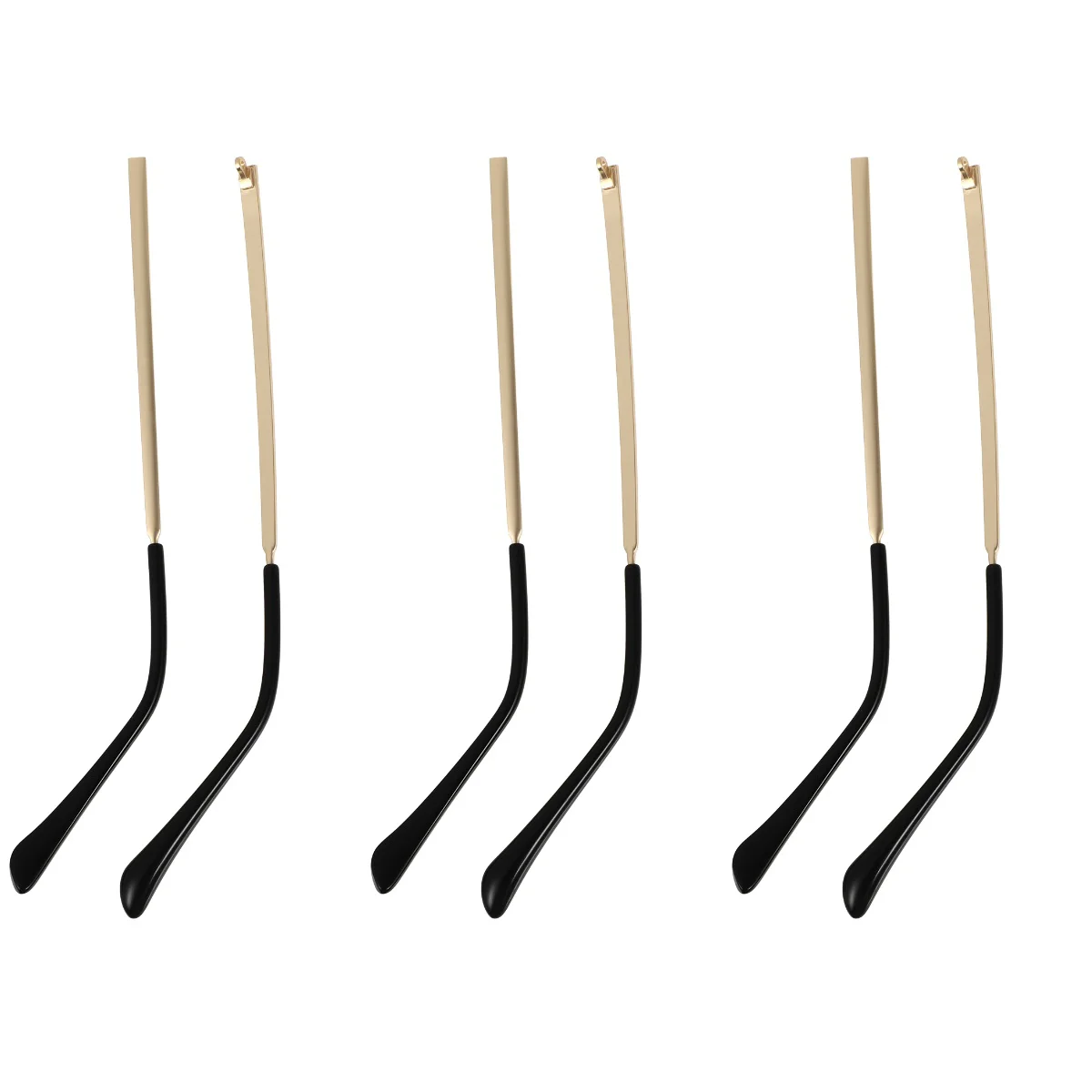 

3 Pairs Eyeglasses Arm Leg Metal Eyeglasses Replacement Temples Eyewear Frame Temple