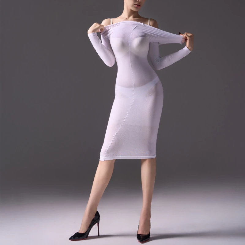 Женские сексуальные чулки бархатная ночная рубашка облегающее платье больших