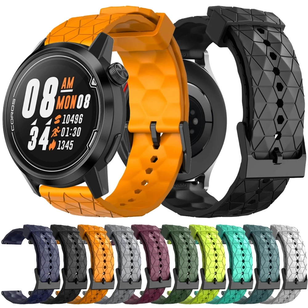 

20/22 мм силиконовый спортивный ремешок для COROS PACE 2 для COROS APEX Pro APEX 46/42 мм ремешки для замены наручных ремней Мягкий ремень