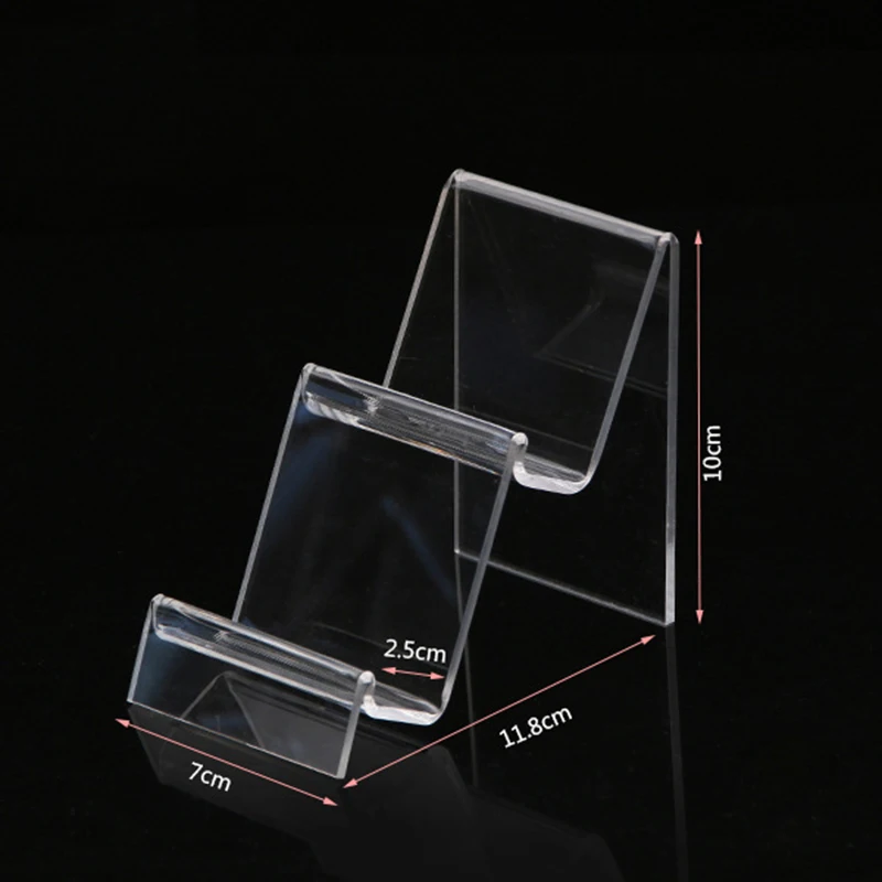 Прозрачная акриловая полка для демонстрации мобильного бумажника подставка