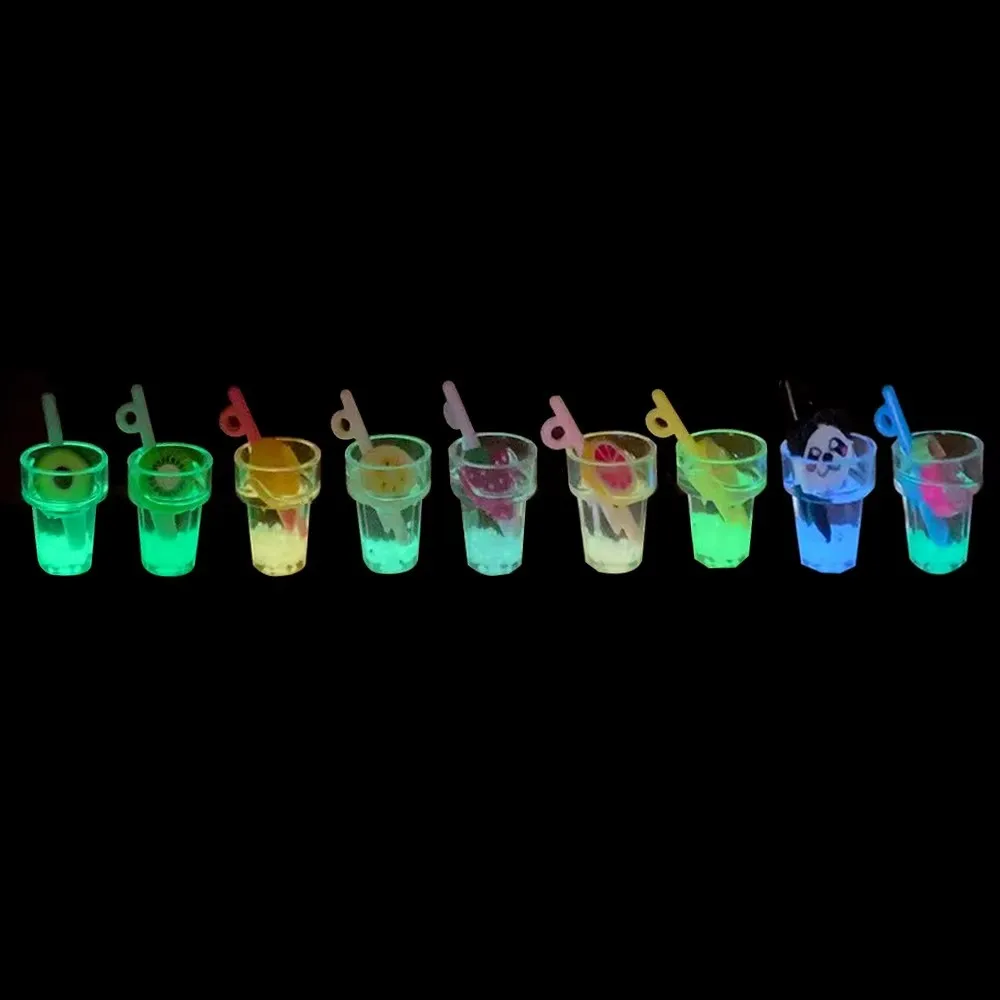 10 шт.лот, смола, 3D светящийся в темноте ночник, мультяшная чашка для напитков, подвески, подвеска для серег, браслета, брелок, ювелирные изделия своими руками, фурнитура (art.: 3920ce23d48e4) - 3920ce23d48e4