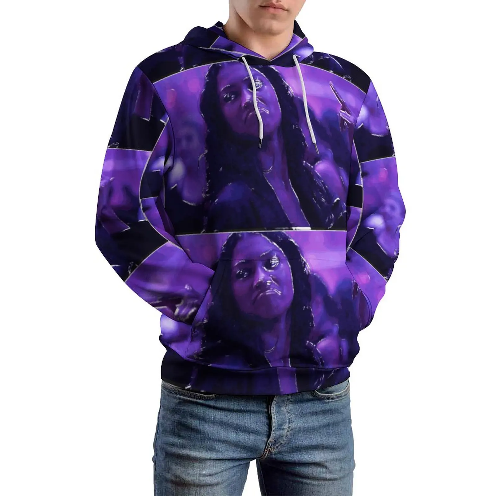 

Rue Euphoria Casual Hoodies Long Sleeve Drama Character Pretty Pullover Hoodie Fashion Pattern Oversized Hooded Sweatshirts
