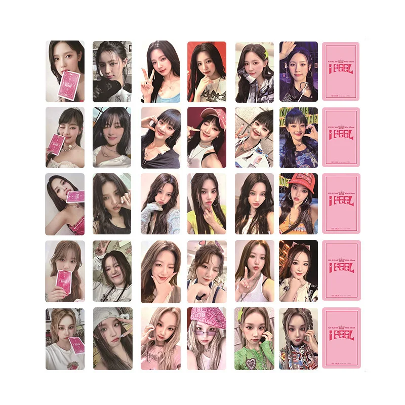 

6Pcs/Set Postcards Kpop (G)I-DLE Mini Album I FEEL QUEENCARD PB QR Edition Concept Selfie Photo LOMO Cards YUQI Gidle Fans Gift