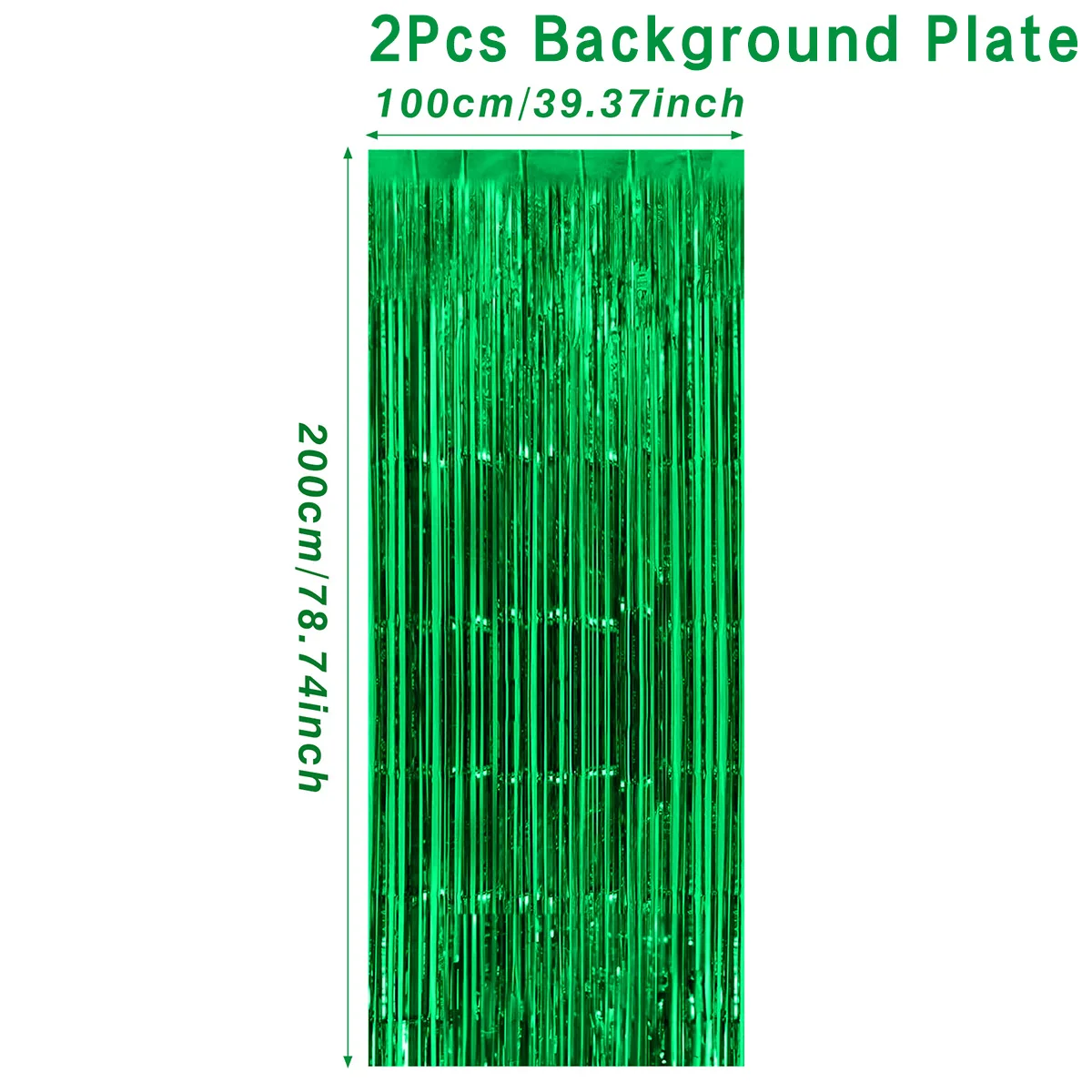 2 шт. светло-зеленый дождевой шелковый занавес с кисточками сафари в джунглях