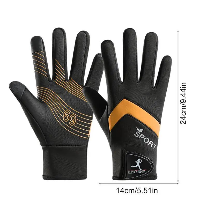 Зимние варежки с сенсорным экраном для телефона 1 пара теплых велосипедных