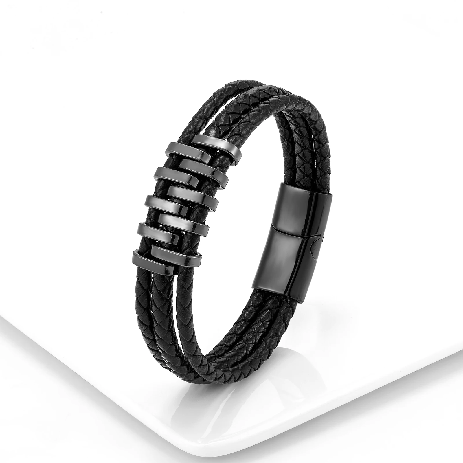 Мужской браслет из нержавеющей стали в европейском и американском стиле панк 10
