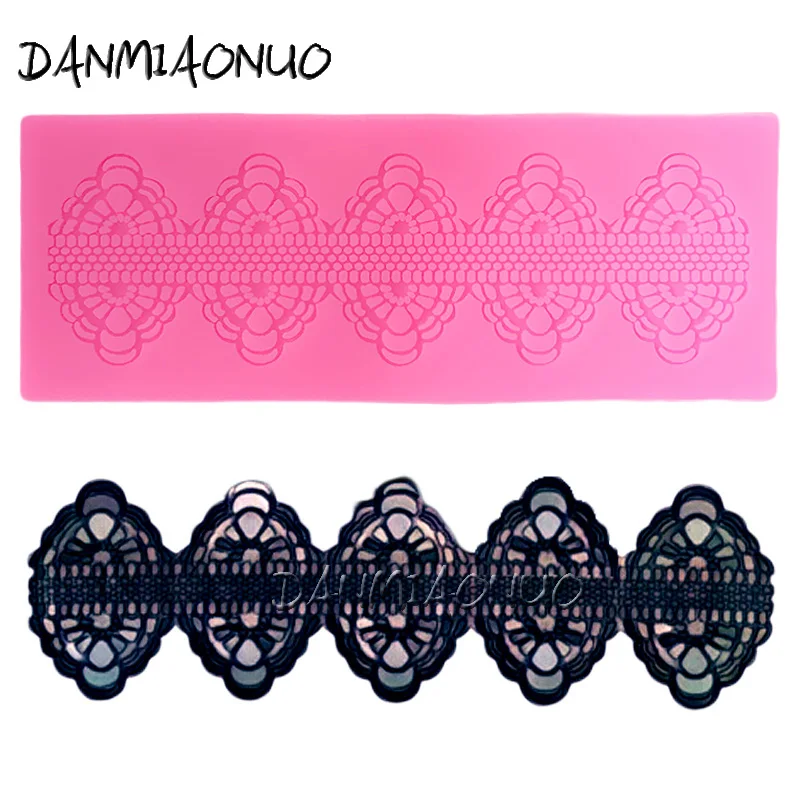 

DANMIAONUO A0249042 Border Lace Stampo Cake Moulds Silicone Kitchen Foremki Silikonowe Fondant Tools Accessories