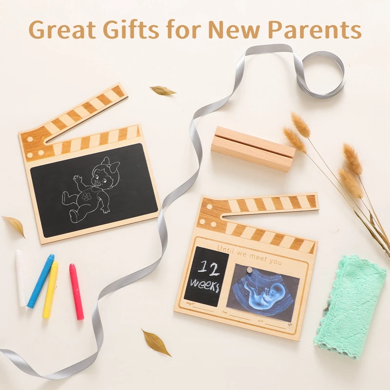 głosowany drewniany rekwizyt do zdjęć noworodka dla dzieci w wieku 0-12 miesięcy unisex