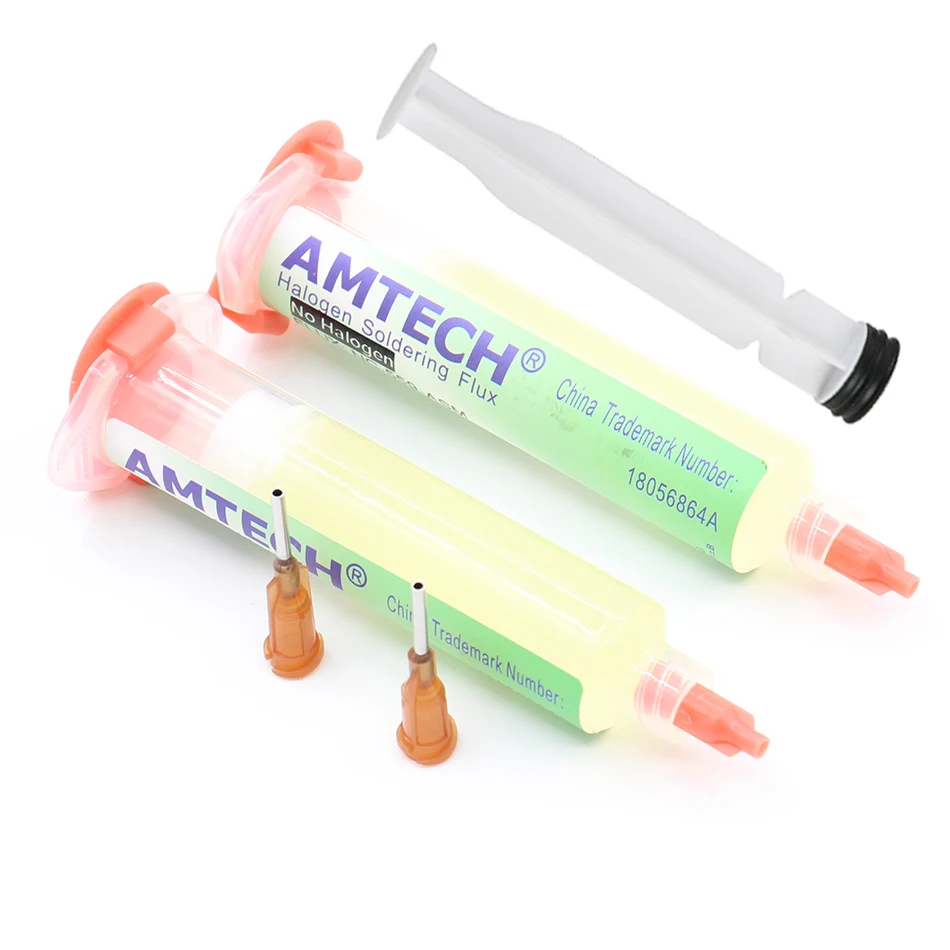 100% AMTECH 10cc флюсовая паста бессвинцовая паяльная игла для сварки BGA обычно