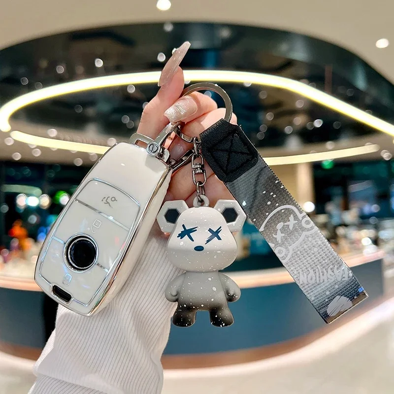 Автомобильный брелок для Mercedes Benz c260l a200l e300l c200l glb220 cle cla 200 2023 2024 пряжка gla glc