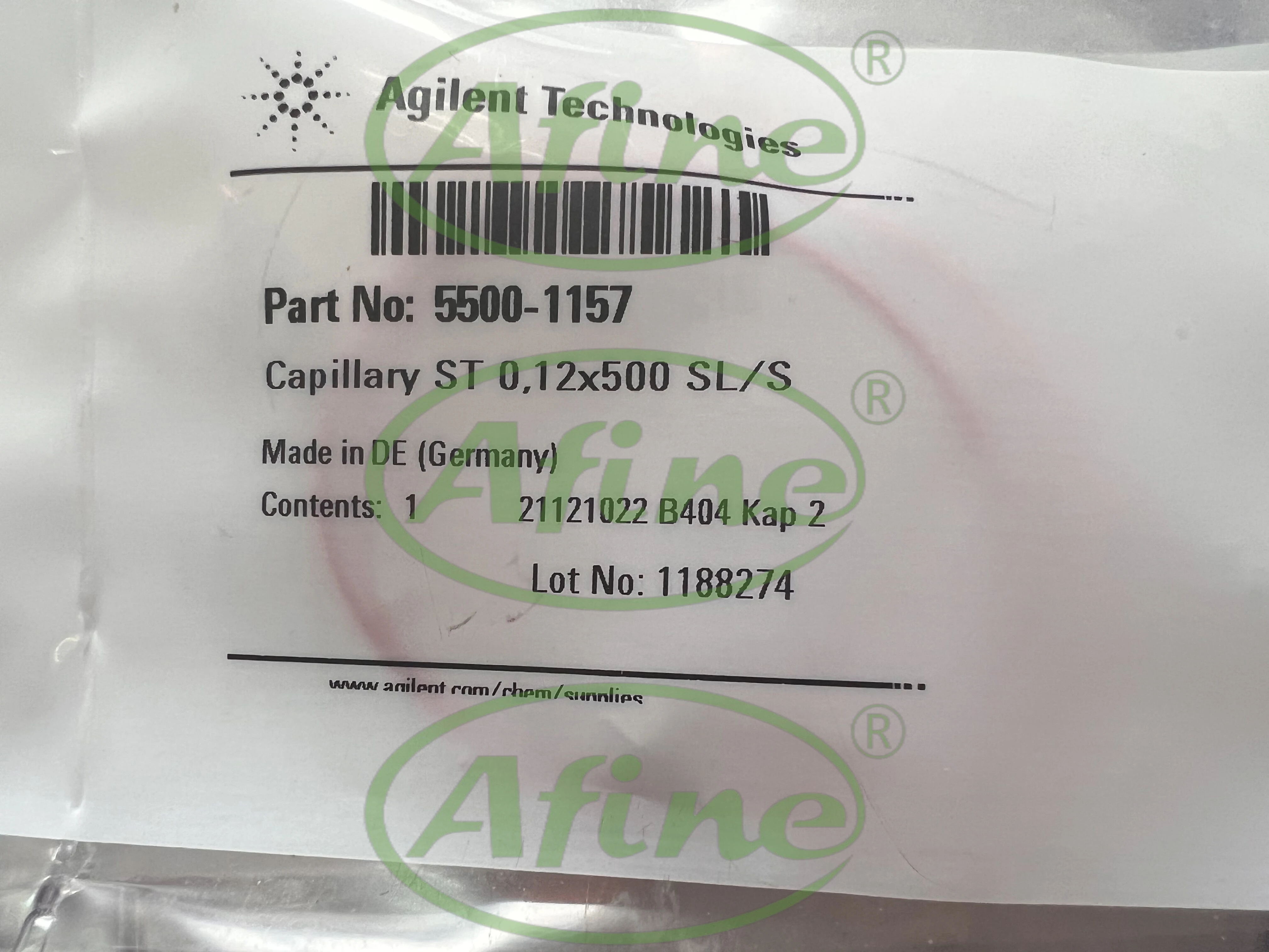 AFINE Agilent 1200 бар 1290 5500-1157 Капиллярная трубка из нержавеющей стали 0 12 x 500 мм S/SL PS/PS