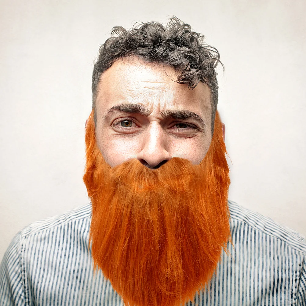 4 шт. фланелевая борода искусственные усы забавные яркие фотореквизиты венчики