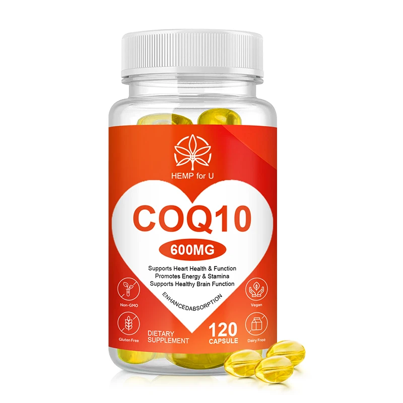 

HFU Coenzyme Q10 Capsules Vegetarian Provides Energy Ultra High Absorption Wellness Sleep Bed